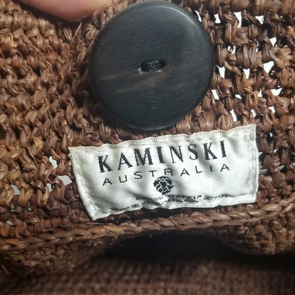 Helen Kaminski Australia 100% Raffia Handcrafted Brown Woven Shoulder Bag - Picture 4 of 8